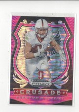 2020 Prizm Draft Pink Pulsar #25 Christian McCaffrey 49ers Stanford