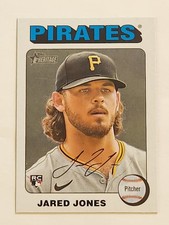 2024 Topps Heritage High Number - Jared Jones #675 White Border (RC) Pittsburgh 