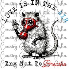 Sublimation Print Love Valentine Opossum Ready To Press Paper Ink Heat Transfer