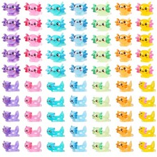 70 Pcs Mini Resin Axolotl, Tiny Axolotl Miniature Figures Toy Mini Axolotl Ch...