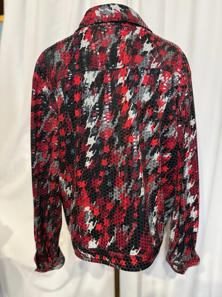 Elements Red And Black Shiny Jacket - Image 2 of 4