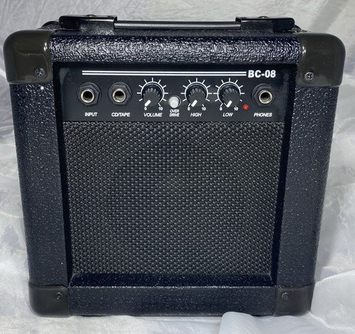 Hollinger BC-08 Guitar or Bass Amp 10 W Overdrive Practice Small Gigs Portable
