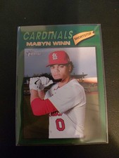2026 Topps Heritage - Masyn Winn #358 Dark Green Bordered