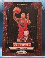 DENNIS RODMAN NBA Champ Chicago Bulls 2024-25 Panini Prizm MONOPOLY #LEG7 🔴🏀