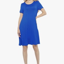 Lark & Ro Elegant Navy Midi Dress womens Blue midi dress new sz xl