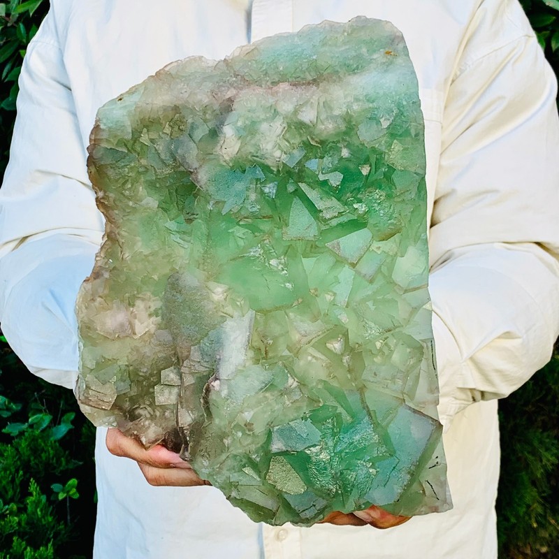 8.76LB Natural Fluorite Quartz Crystal Cluster Mineral Specimen