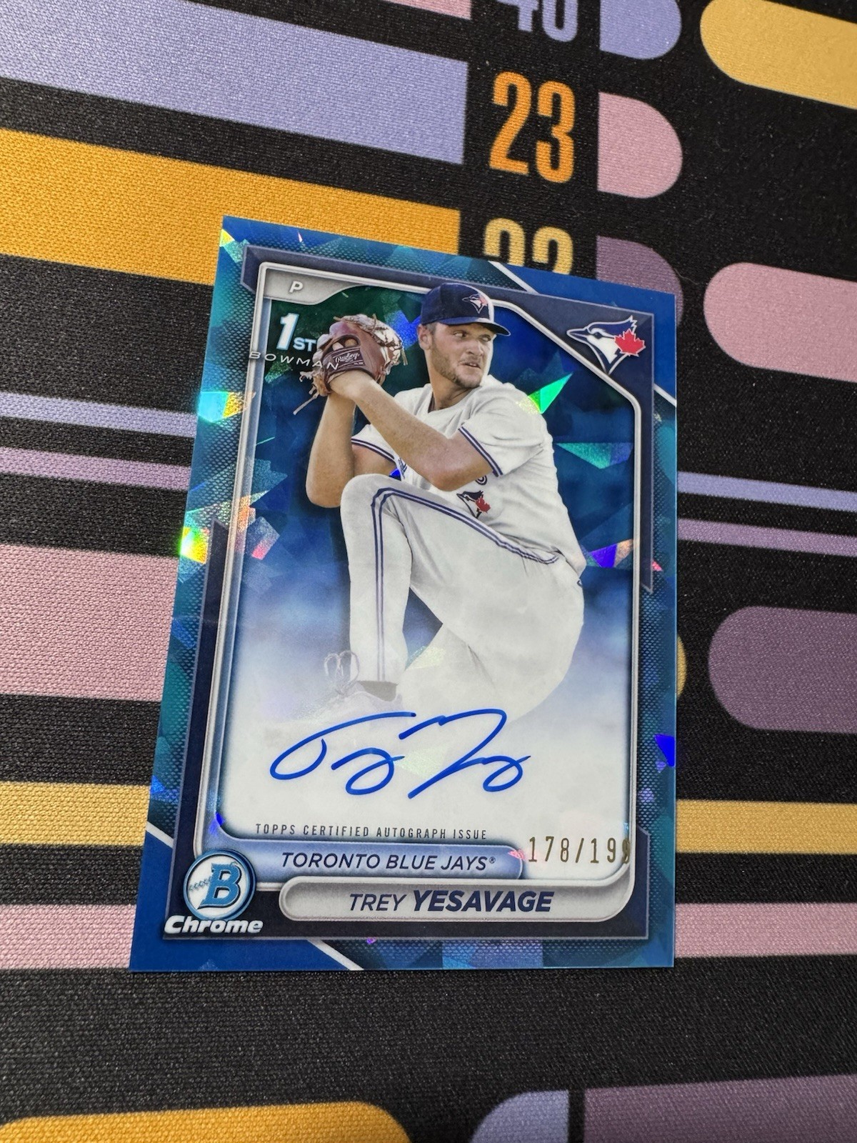 2024 Bowman Chrome Draft Sapphire Edition Trey Yesavage Auto #CPA-TY /199 RC