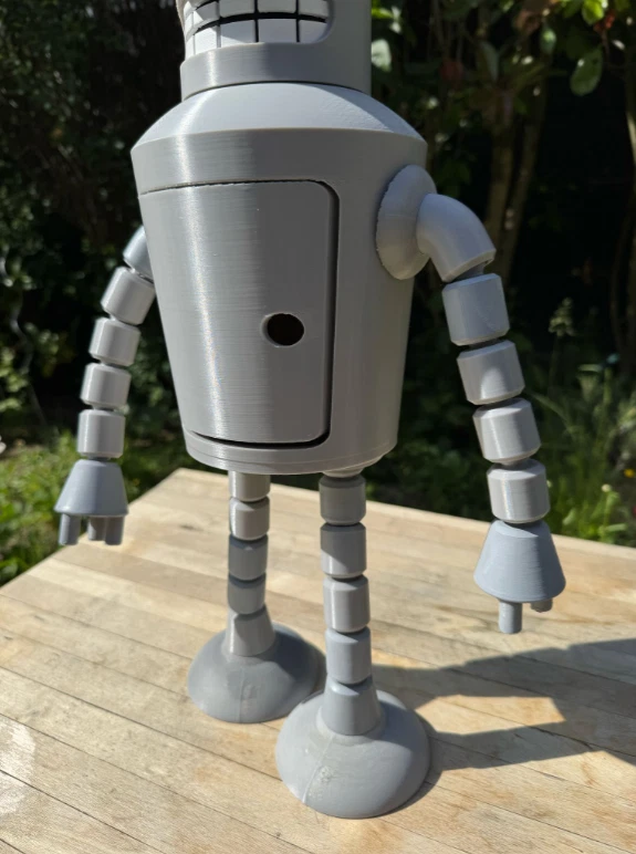 Bender Figur aus Futurama – ca. 60 cm groß – mit Licht & geheimer Klappe - Bild 3 von 4
