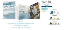 2 PC Skylar SALT AIR Eau de Parfum Sample Vial with Card 2 X 0.05 OZ. NIB