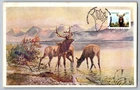 Canada 2014 Wildlife Elk FDC Maxi Card w/Pictorial Cancel on Used Vintage PC!