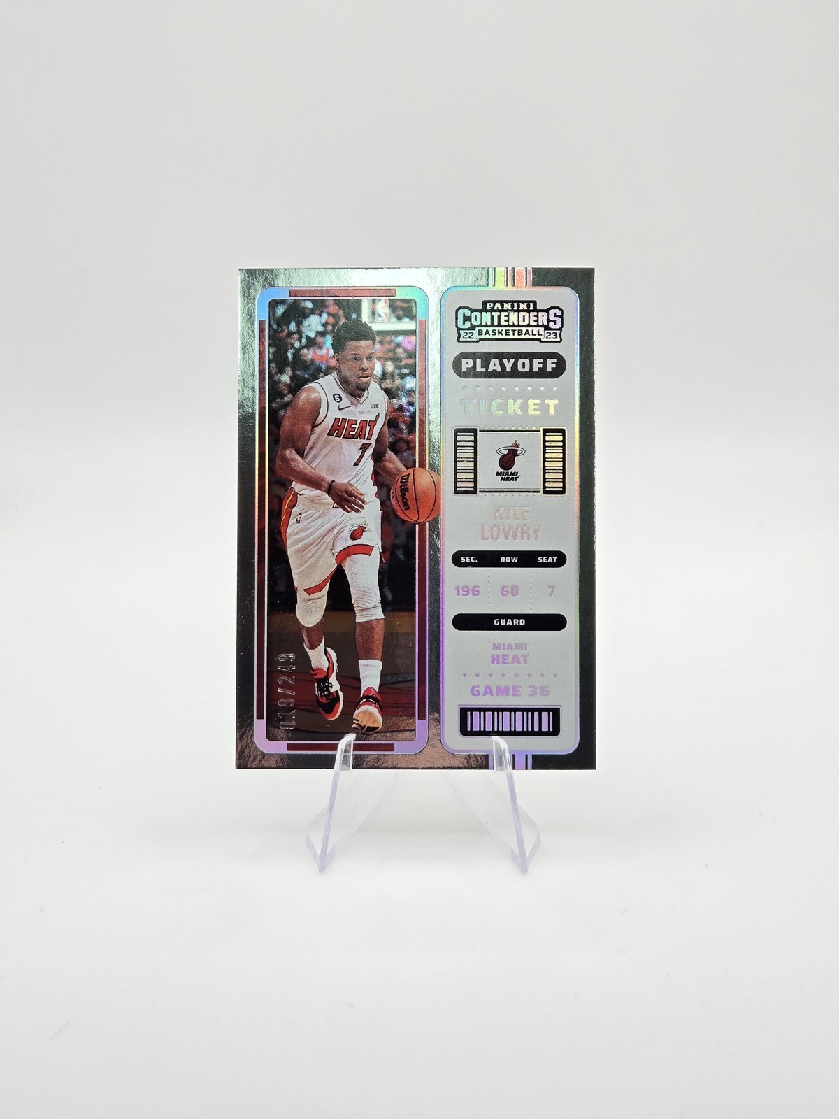 Kyle Lowry 2022-23 Panini Contenders Playoff Ticket SP #/249 #90