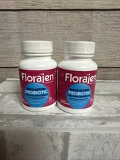 (2) Florajen Triple Action Probiotic Pre+Pro+Postbiotic 30ct Exp: 05/26+