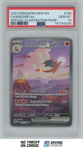 2023 Pokemon Scarlet & Violet 151 Full Art Charizard ex PSA 10 #199/165