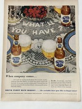 Pabst Blue Ribbon - What'll You Have? 1953 Vintage Color Print Ad LIFE Magazine