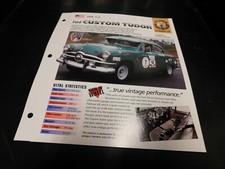 1950 Ford Custom Tudor Spec Sheet Brochure Photo Poster 1950 Ford Custom Tudor Spec Sheet Brochure Photo Poster