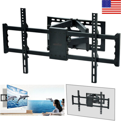 Adjustable TV Wall Mount Bracket Full Motion Double Arm for 30-85'' TV & Monitor 