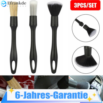 3Pcs Auto Premium Detailing Pinsel Set für Innenraum Motorrad Reinigungspinsel