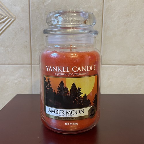 NEW YANKEE CANDLE AMBER MOON LARGE JAR HOUSEWARMER Ambree Fresh Collection 22 oz