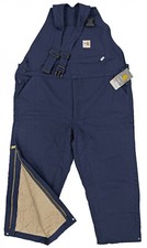 Carhartt FR NFPA CAT4 100 Cotton Duck Bib Quilt Lined Overall Men's Large 40/28