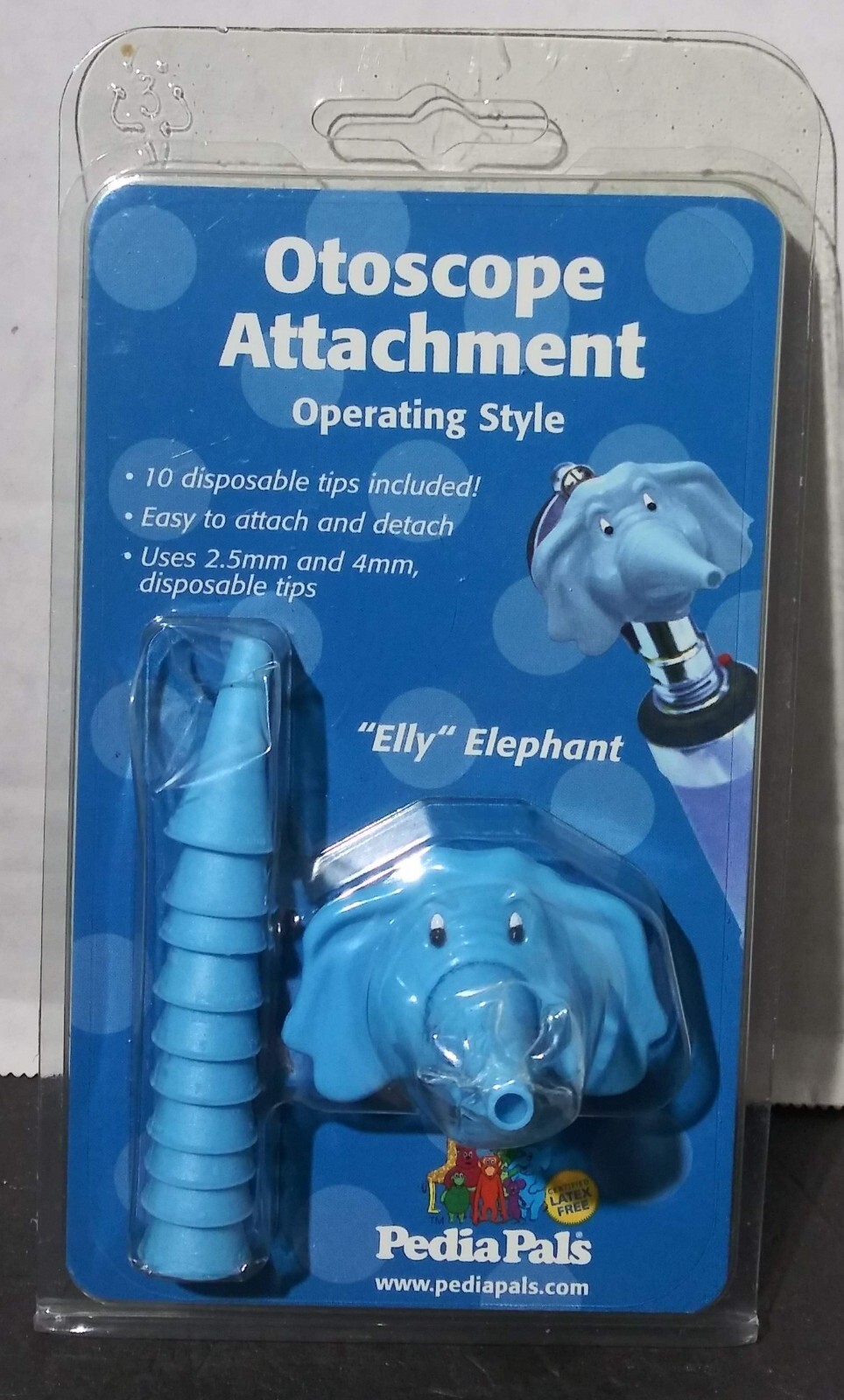 Elly Elephant Otoscope Attachment, Soft Rounded Tip for Comfort