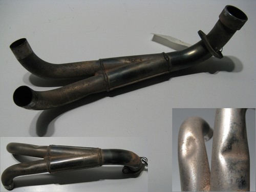 Auspuff-Krümmerrohr Krümmer Abgasrohr Mitte Triumph Trident 900, T300, 91-93