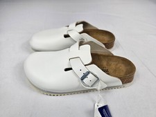 Birkenstock Boston BS Narrow Fit - Ciabatta piatta white taglia 35