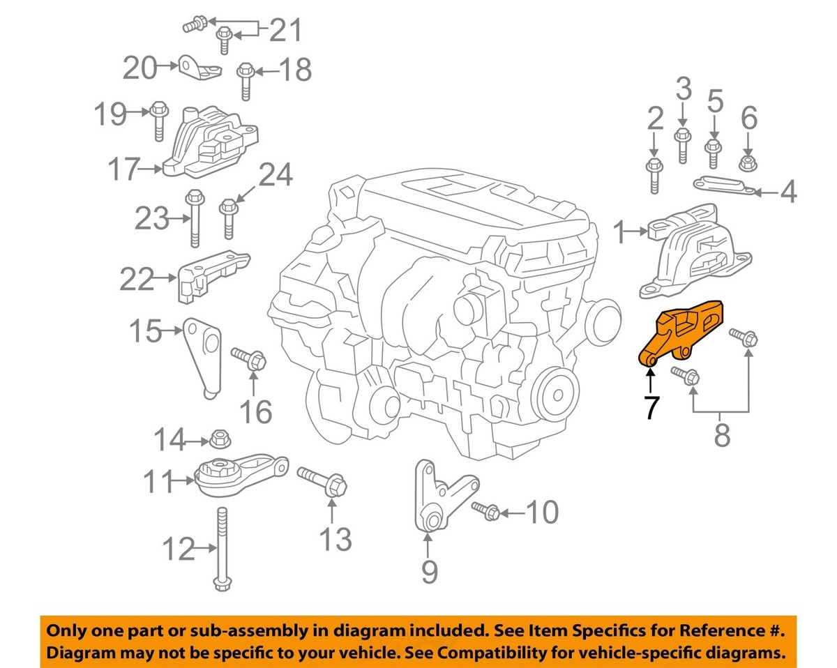 「RT-5411711190 GM OEM 16-19 Malibu EngineTransaxle Engine Trans Mounting-Rear