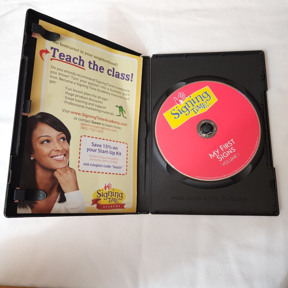 Signing Time Volume 1: My First Signs DVD Ages 0-5 Sign Language