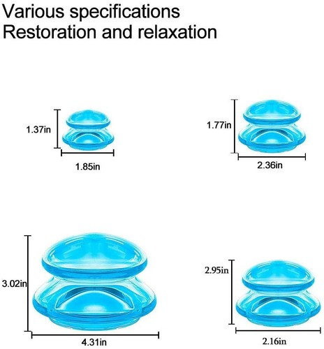 Profissional Silicone Vacuum Cupping Óculos Face Massagem Copos Levantamento Da - Foto 9