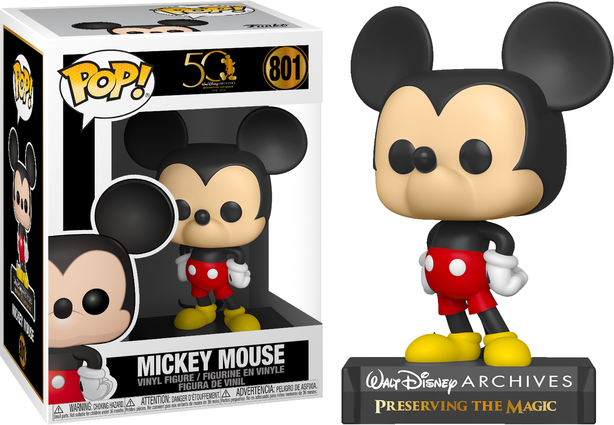 Mickey Mouse 50th Set of 5 Walt Disney Archives Funko Pop