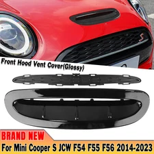 Gloss Black Hood Scoop Vent Trim For MINI Cooper S JCW F54 F55 F56 F57 2014-2023