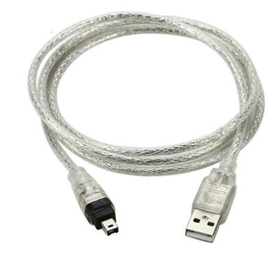 USB Male to Firewire 1394 4 Pin Male Adapter Cord Extension for Apple Sony iEEE