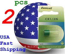 2 pcs CR1/3N DL1/3N TopUS 1/3N 2L76 CR11108 Card 3V Lithium Battery