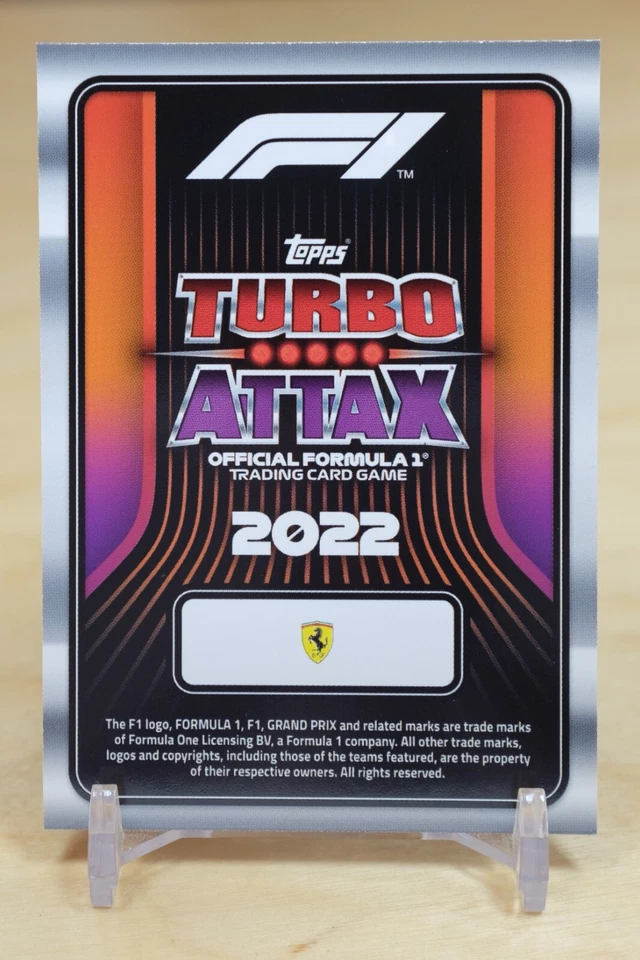 2022 Topps F1 Turbo Attax Base #194 Live Action - Charles Leclerc - Image 2 of 2