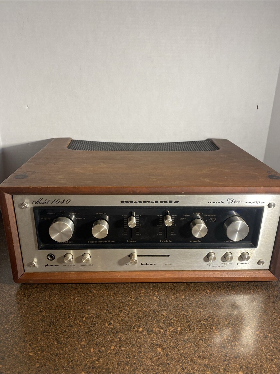 Marantz Vintage 1040 Stereo Console Amp w/ Factory Wood case