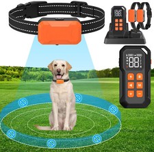iMountek 2 in 1 Electric Wireless Dog Fence System  Training Collar for 2 Dogs