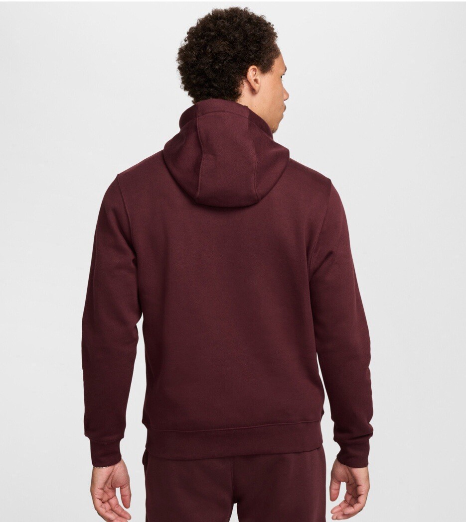 nike foundation overhead hoodie burgundy
