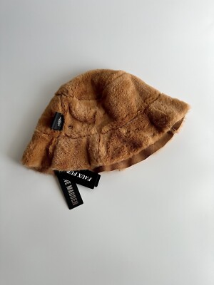 ✨Nee STEVE MADDEN Reversible Faux Fur Trim Bucket Hat Tan  display picture 2