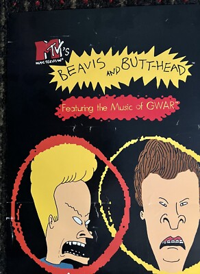 BEAVIS and BUTTHEAD video game Rare GWAR version 11x19 promo