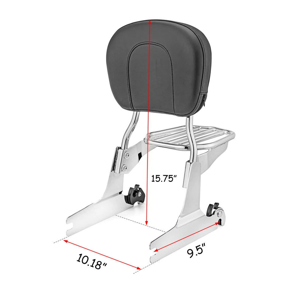 Съемная спинка для ночного поезда Harley Softail Deluxe багажник Sissy Bar - Изображение 2 из 4