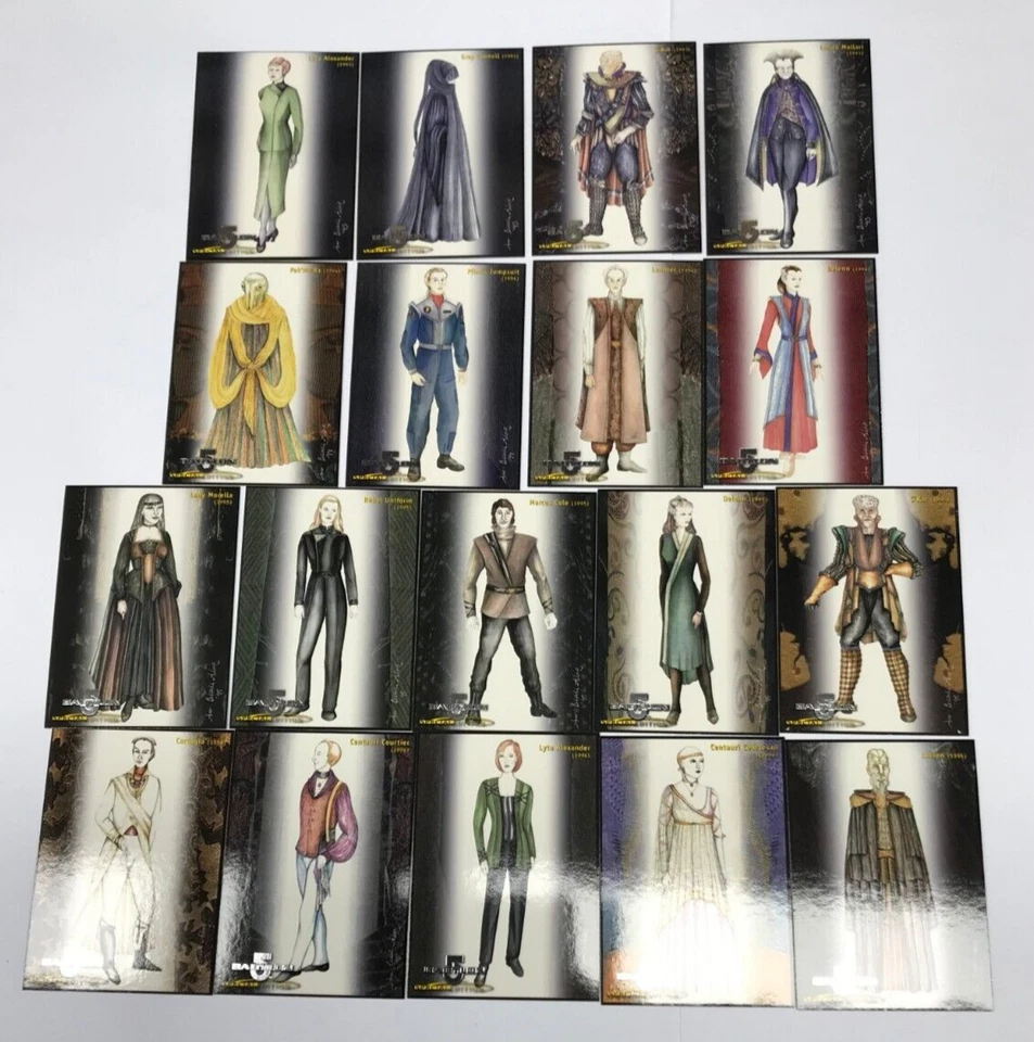1997 Skybox Babylon 5 Season 3 Special Edition Trading Card Costumes Chase Set - Image 3 of 4