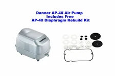 Pondmaster AP-40 Air Pump Aerates Ponds up to 5000 Gal + Free Diaphragm rebuild