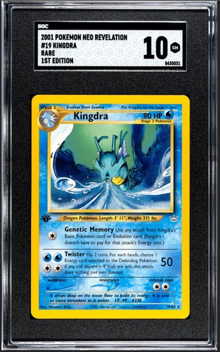 Kingdra (1st Edition) graded SGC 10 for sale on eBay