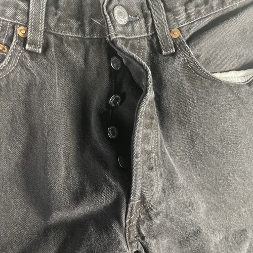 Vintage Levis 501 Jeans Mens 33x36 Black South Africa Nice Fade 100% Cotton - Picture 7 of 14