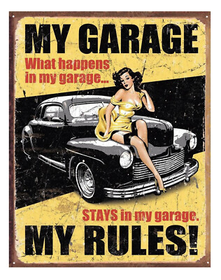 Schild Oldtimer 30 x 40 groß Auto USA Poster Werkstatt Motto Deko Wandbild *070