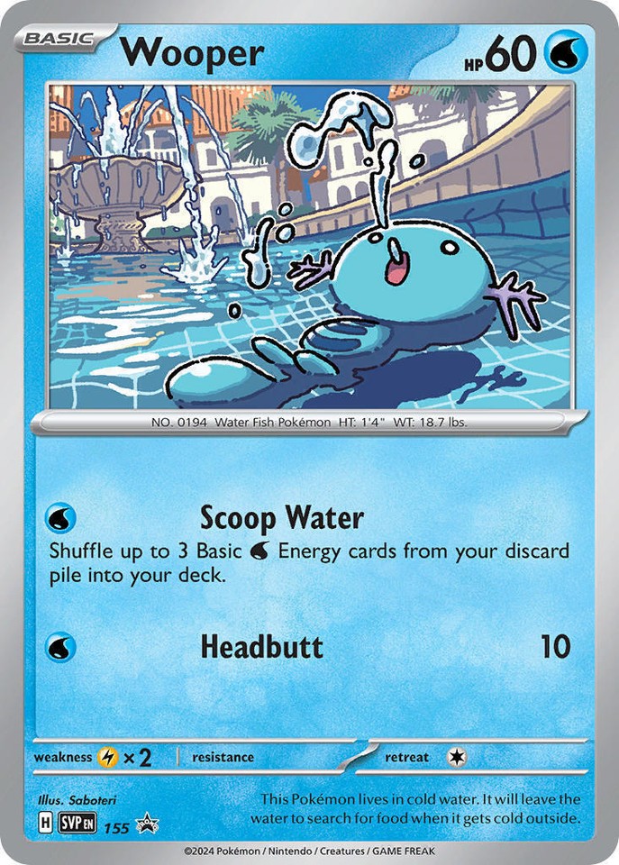 Wooper 155 Sv: Scarlet & Violet Promo Cards - 1 of 1