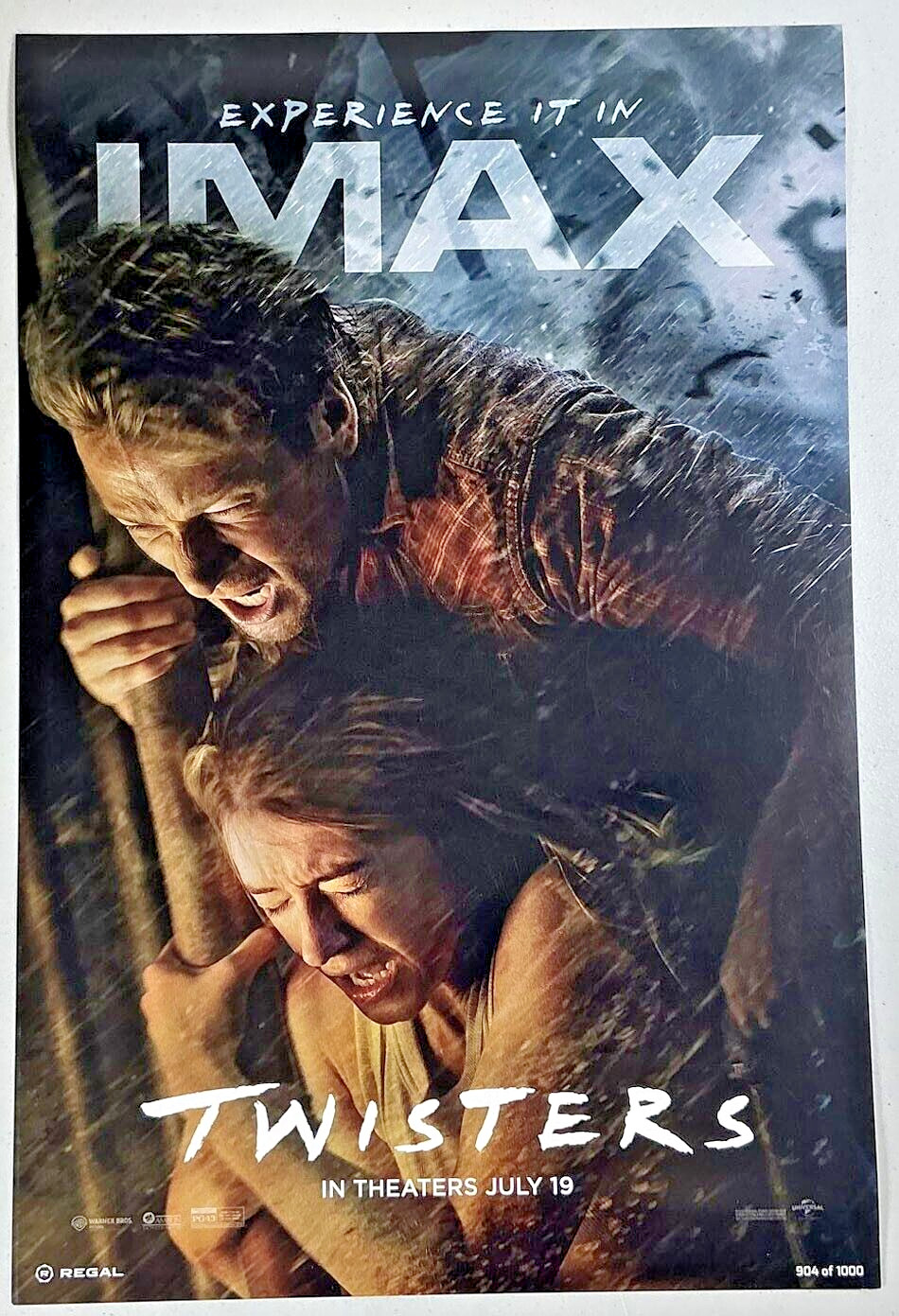 Twisters IMAX Regal Poster 12" X 18"  Number 904 of 1000