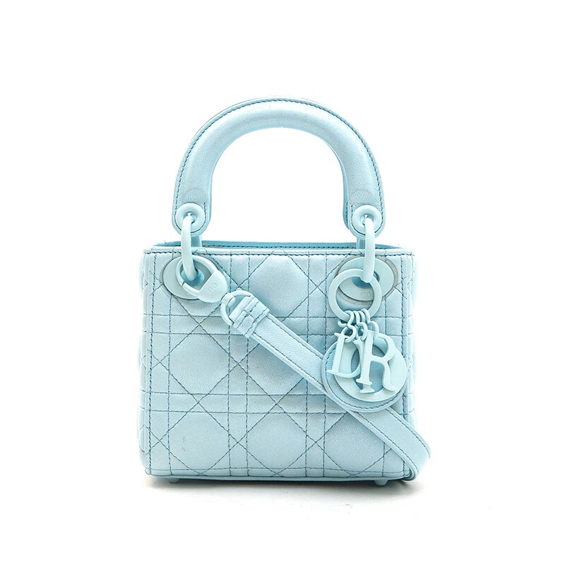 Custom Light Blue Mini Lady Dior bag  Lady dior bag Lady dior Bags