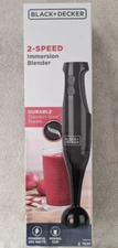 BLACK+DECKER 2-Speed Immersion Blender with Mixing Cup HB2401B - Black