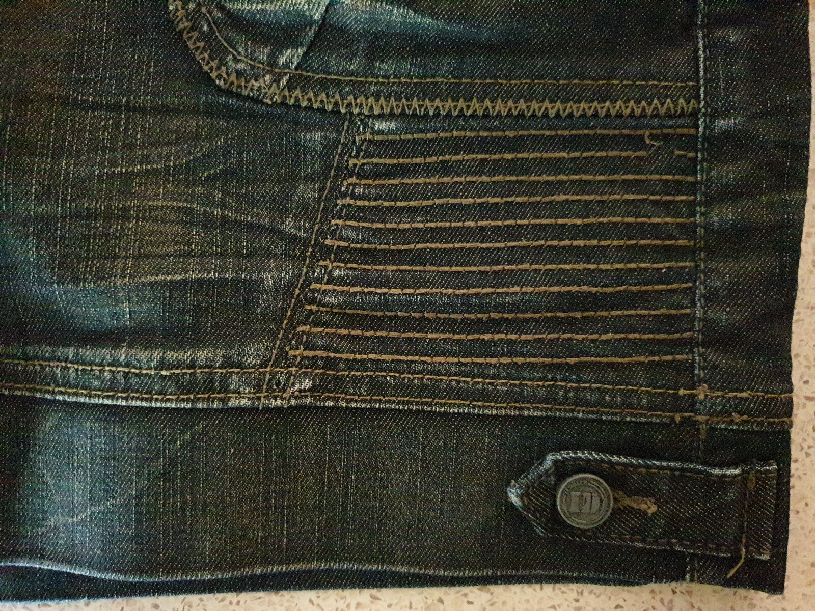 IL' Dolce Style H9 Jonny 23 Denim Skirt Size 12 image 7